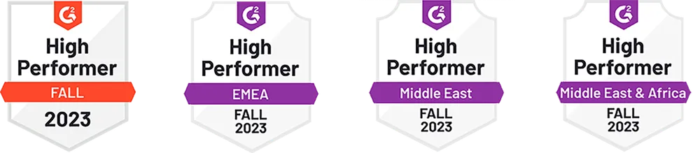 G2 High Performer badges